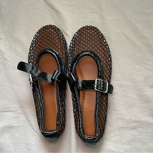 Never worn mesh ballet flats